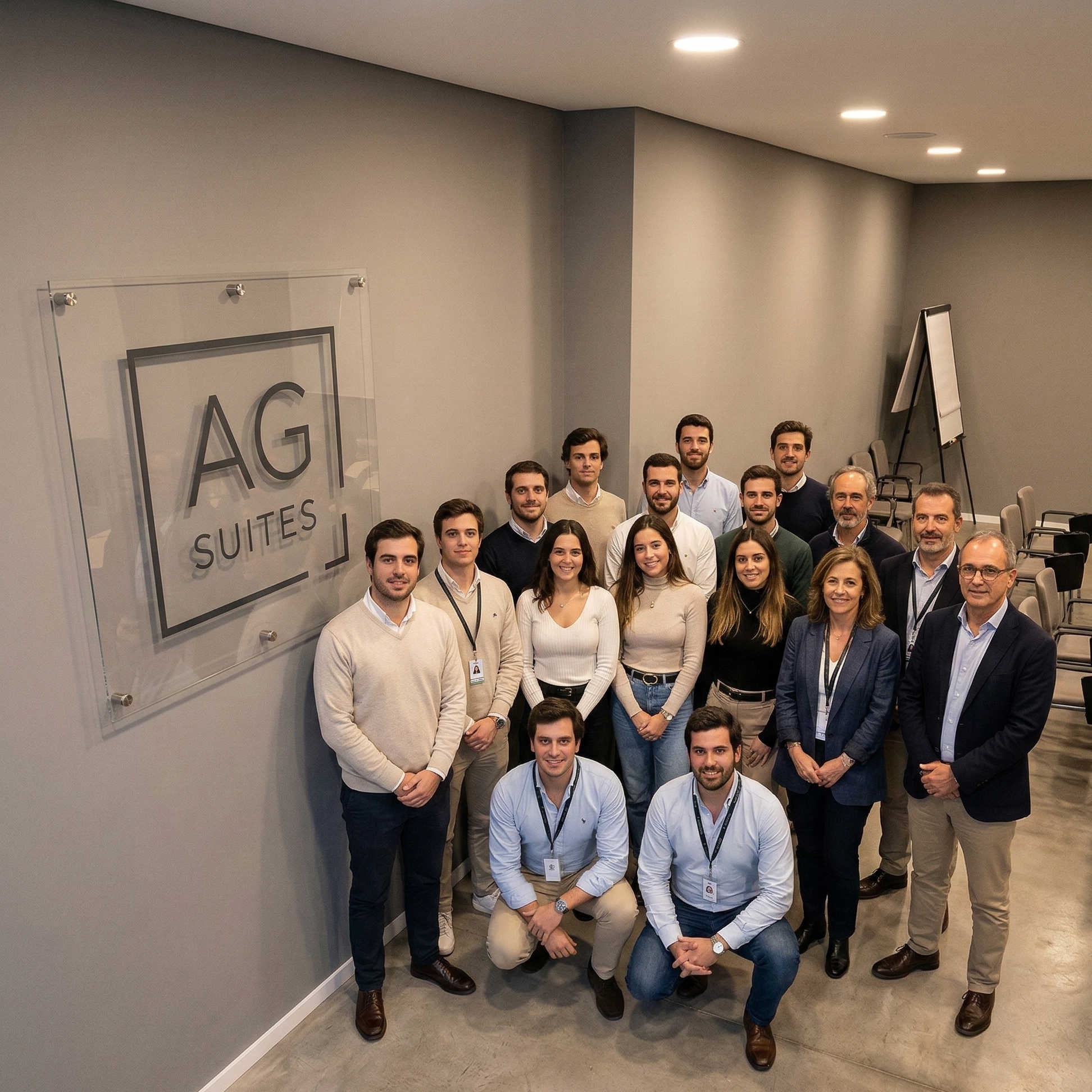 The AG Suites team in our meeting room