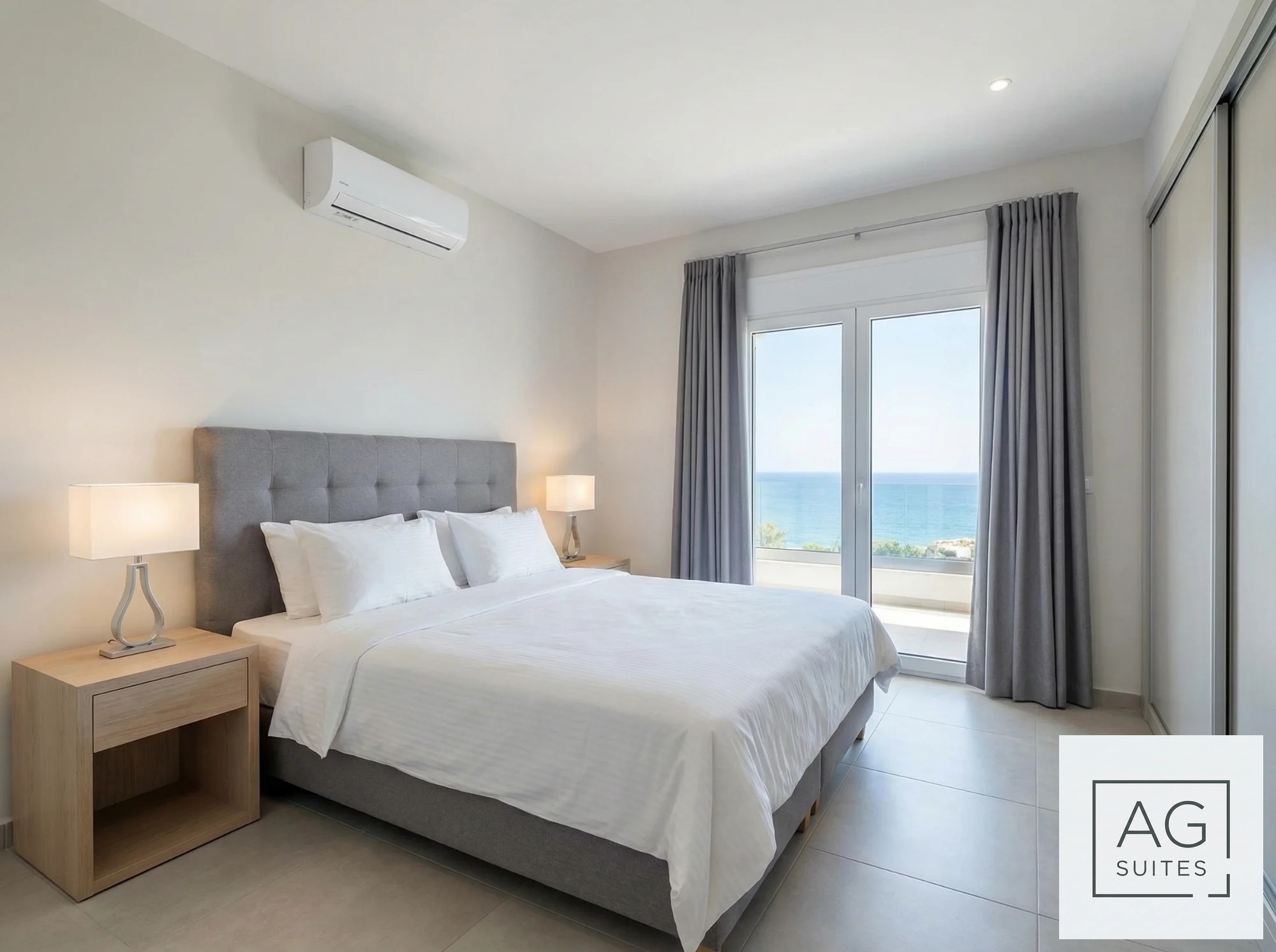 Apartment Artemis bedroom with sea view