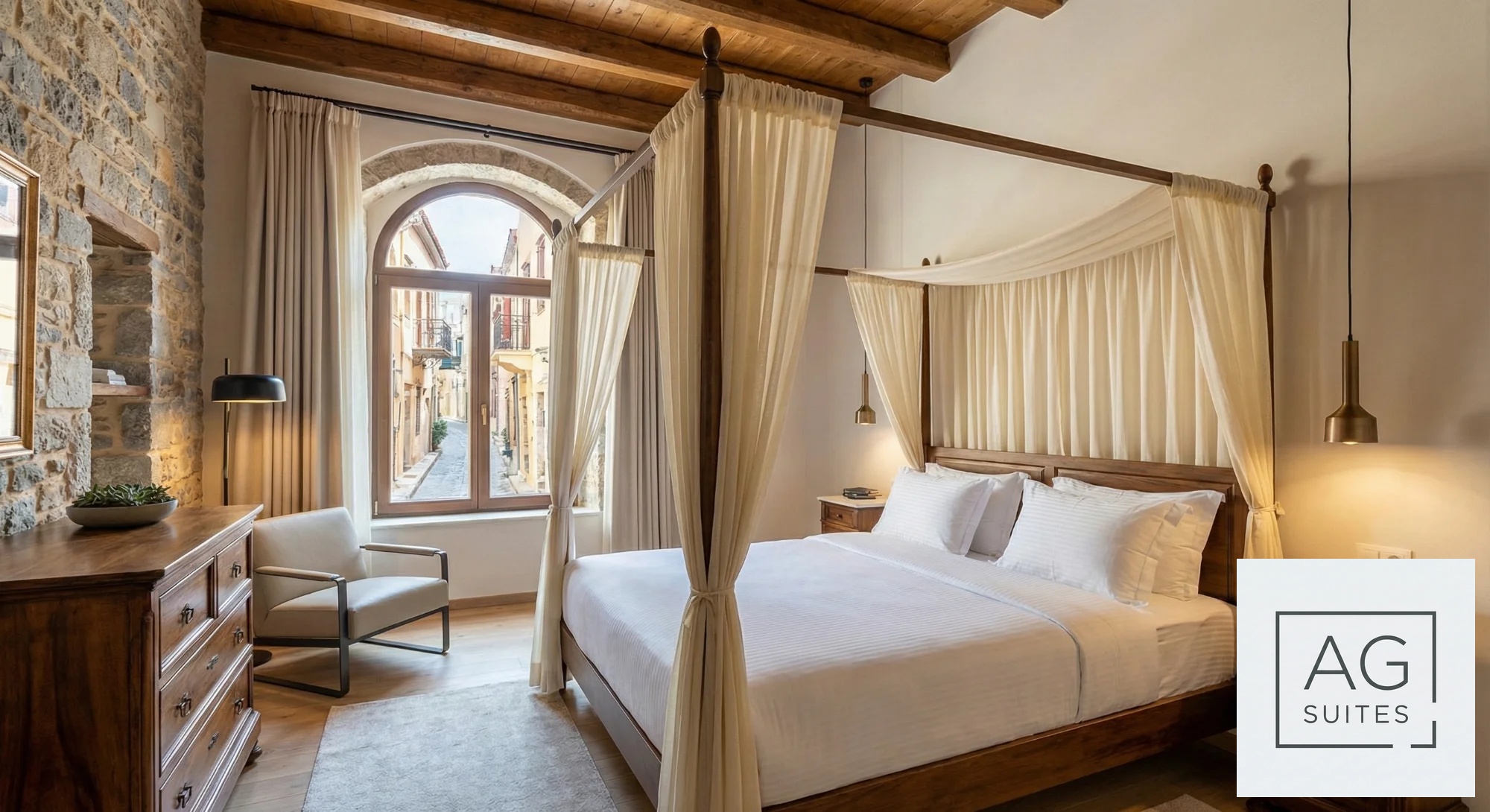 Apartment Echo - Romantic apartment with canopy bed in Chania Old Town, Crete